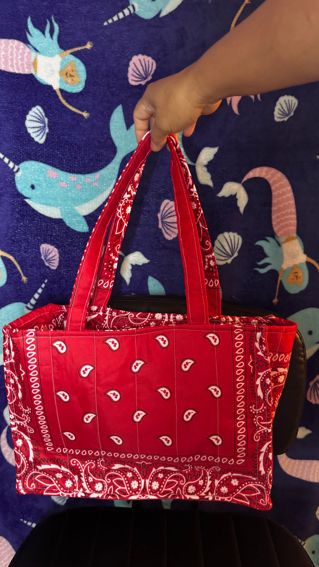 Red Bandana Tote Bag - Rock Your Style!