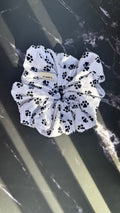 Dog Footprints Scrunchie
